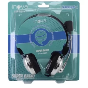 Fone De Ouvido Inova FON-8679 Estéreo Com Microfone E Controle De Volume P2