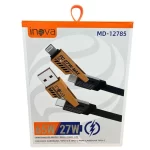Cabo INOVA Turbo -USB/USB-C/Type C/Lightning – 65W/ 27W- 1,2 Metro – MD-12785