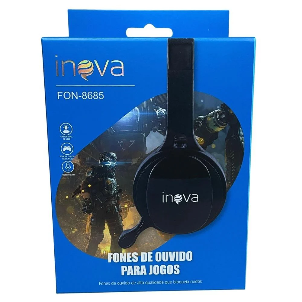 Fone INOVA - GAME - Com Microfone - FON-8685